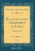 Bulletin of the Department of Labor, Vol. 31