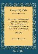 Directory of Hartford City, Ind., Together With a Complete Gazetteer of Blackford County Land Owners