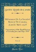 Mémoires De La Société Royale Du Canada, Juin Et Sept. 1918, Vol. 12