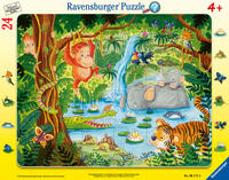 Ravensburger Kinderpuzzle - 06171 Dschungelbewohner - Rahmenpuzzle für Kinder ab 4 Jahren, mit 24 Teilen