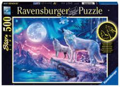 Ravensburger Puzzle 14952 - Wolf im Nordlicht - 500 Teile Puzzle für Erwachsene und Kinder ab 10 Jahren