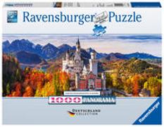 Ravensburger Puzzle 15161 - Schloss in Bayern - 1000 Teile Puzzle für Erwachsene und Kinder ab 14 Jahren, Puzzle von Schloss Neuschwanstein im Panorama-Format