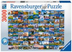 Ravensburger Puzzle 17080 - 99 Beautiful Places in Europe - 3000 Teile Puzzle für Erwachsene und Kinder ab 14 Jahren