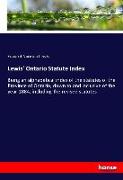 Lewis' Ontario Statute Index