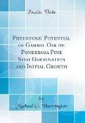 Phytotoxic Potential of Gambel Oak on Ponderosa Pine Seed Germination and Initial Growth (Classic Reprint)