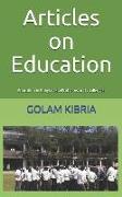 Articles on Education: Education in Bangladesh: Problems and Challenges