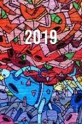 2019: Jan - Dez Wochenplaner - 365 Tage Terminkalender Mit Uhrzeit - 1 Tag Auf 1 Seite, Ca. A5 - Roboter Mural