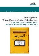 New geographies : texts and contexts in modern Arabic literatura