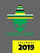 Illegal Alien - Calendar 2019: Agenda Daily Planner Gift and Appointment Notebook to Achieve Goals & Increase Productivity and Happiness. January 201