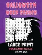 Halloween Word Search: Large Print Word Search Puzzles