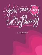 You Can Do Everything: Five Year Planner: 2019-2023 Monthly Planner 8.5 X 11