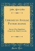 Chronicon Angliae Petriburgense