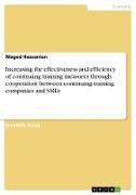 Increasing the effectiveness and efficiency of continuing training measures through cooperation between continuing training companies and SMEs