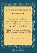 Journal of the House of Representatives of the Twelfth General Assembly of the State of Iowa