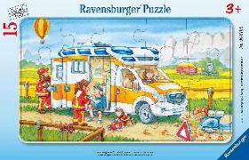Ravensburger Kinderpuzzle - 06170 Krankenwagen im Einsatz - Rahmenpuzzle für Kinder ab 3 Jahren, mit 15 Teilen