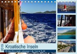 Kroatische Inseln - Mit dem Motorsegler unterwegs in der Kvarner Bucht (Tischkalender 2019 DIN A5 quer)