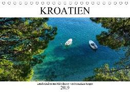 Kroatien - Landschaften am Mittelmeer (Tischkalender 2019 DIN A5 quer)