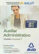 Auxiliar Administrativo : Servicio de Salud de las Illes Balears, IB-SALUT. Temario