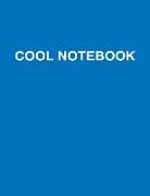 Cool Notebook: Extra Large, Blue-Cyan