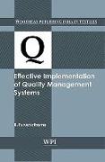 Effective Implementation of Quality Management Systems