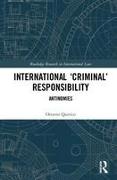 International ‘Criminal’ Responsibility