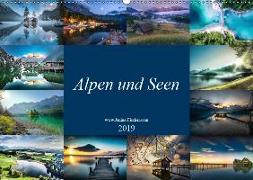 Alpen und Seen (Wandkalender 2019 DIN A2 quer)