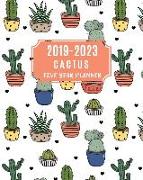 2019-2023 Cactus Five Year Planner: 60 Months Calendar, Monthly Schedule Organizer with Inspirational Quotes