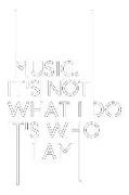 Blank Music Sheets: Music It's Not What I Do It's Who I Am