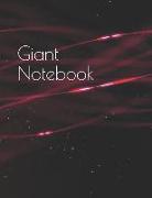 Giant Notebook: Big Notebook, Journal, 500 Pages, 250 Ruled Sheets