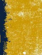 Blue and Gold: (8.5 X 11 Lined) Blank Grunge Team Color Notebook College Ruled