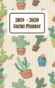 2019-2020 Cactus Planner: Monthly Planner 2019 - 2020