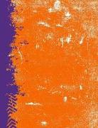 Orange and Purple: (8.5 X 11 Lined) Blank Grunge Team Color Notebook College Ruled