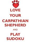 LOVE YOUR CARPATHIAN SHEPHERD AND PLAY SUDOKU CARPATHIAN SHEPHERD SUDOKU LEVEL 1 of 15