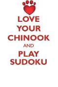 LOVE YOUR CHINOOK AND PLAY SUDOKU CHINOOK DOG SUDOKU LEVEL 1 of 15