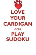 LOVE YOUR CARDIGAN AND PLAY SUDOKU CARDIGAN WELSH CORGI SUDOKU LEVEL 1 of 15