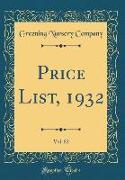 Price List, 1932, Vol. 82 (Classic Reprint)