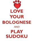 LOVE YOUR BOLOGNESE AND PLAY SUDOKU BICHON BOLOGNESE SUDOKU LEVEL 1 of 15