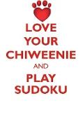 LOVE YOUR CHIWEENIE AND PLAY SUDOKU CHIWEENIE SUDOKU LEVEL 1 of 15