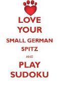 LOVE YOUR SMALL GERMAN SPITZ AND PLAY SUDOKU SMALL GERMAN SPITZ SUDOKU LEVEL 1 of 15