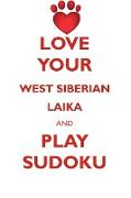 LOVE YOUR WEST SIBERIAN LAIKA AND PLAY SUDOKU WEST SIBERIAN LAIKA SUDOKU LEVEL 1 of 15