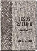 Jesus Calling, Textured Gray Leathersoft, with full Scriptures