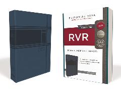 RVR Santa Biblia Ultrafina Compacta, Soft-touch, Azul