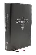 KJV, Charles F. Stanley Life Principles Bible, 2nd Edition, Leathersoft, Black, Thumb Indexed, Comfort Print