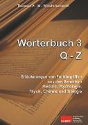 Wörterbuch 3: Q - Z