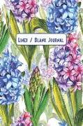 Lined / Blank Journal: Watercolor Hyacinths