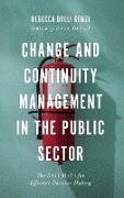 Change and Continuity Management in the Public Sector
