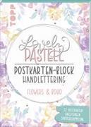 Lovely Pastell Handlettering Postkartenblock Flowers & Boho, VE= 3 Ex