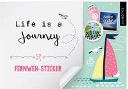 myNOTES Life is a Journey - Stickerheft mit Reise- und Fernweh-Stickern