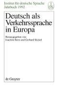 Deutsch als Verkehrssprache in Europa