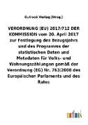 VERORDNUNG (EU) 2017/712 DER KOMMISSION vom 20. April 2017 zur Festlegung des Bezugsjahrs und des Programms der statistischen Daten und Metadaten für Volks- und Wohnungszählungen gemäß der Verordnung (EG) Nr.763/2008 des Europäischen Parlaments und des Ra
